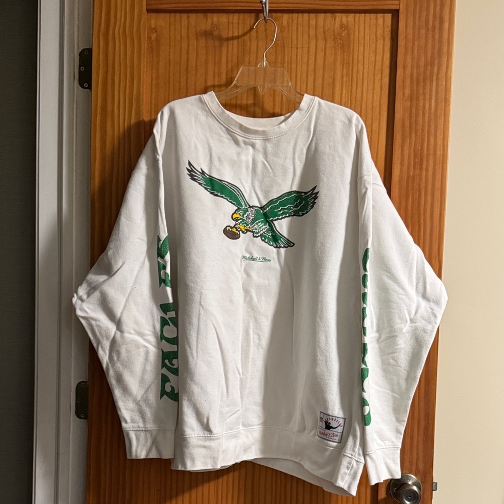 Mitchell & Ness Philadelphia Eagles Rings VIP Champions Pullover Sweater